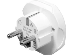 ADAPTER PODRÓŻNY Z UNIWERSALNYM GNIAZDEM I EUROPEJSKĄ WTYCZKĄ, ŚWIAT - EUROPA