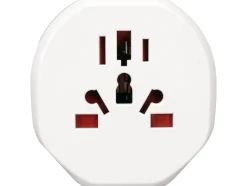 ADAPTER PODRÓŻNY Z UNIWERSALNYM GNIAZDEM I EUROPEJSKĄ WTYCZKĄ, ŚWIAT - EUROPA