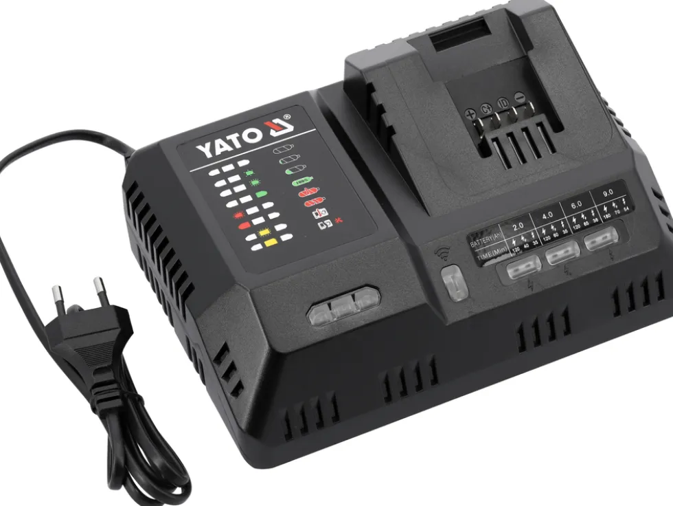 ŁADOWARKA INTELIGENTNA SYSTEM YATO 18V 12A SUPERSZYBKA