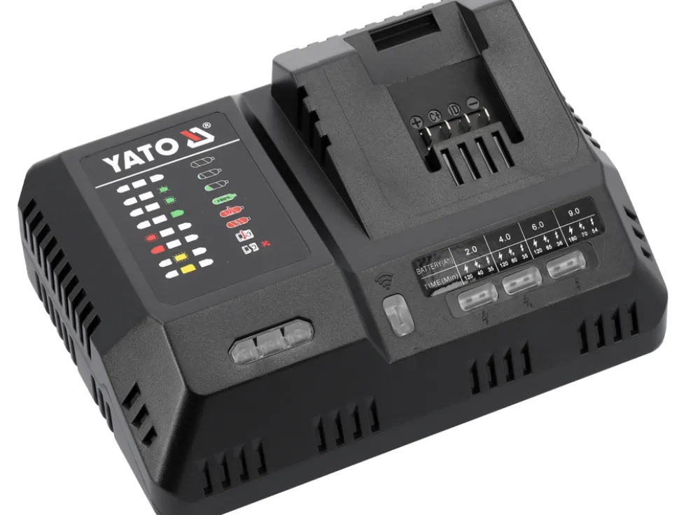 ŁADOWARKA INTELIGENTNA SYSTEM YATO 18V 12A SUPERSZYBKA