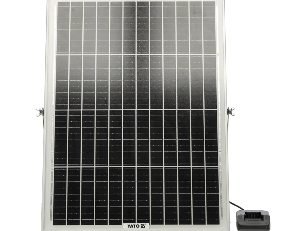 ŁADOWARKA SOLARNA I SAMOCHODOWA SYSTEM YATO 18V 2A