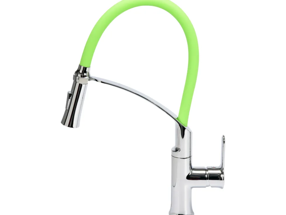 BATERIA ZLEWOZMYWAKOWA Z ELASTYCZNĄ WYLEWKĄ FLEXIBLE 2-GREEN