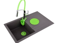 BATERIA ZLEWOZMYWAKOWA Z ELASTYCZNĄ WYLEWKĄ FLEXIBLE 2-GREEN