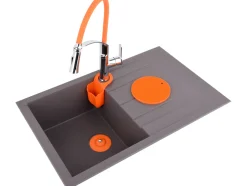 BATERIA ZLEWOZMYWAKOWA Z ELASTYCZNĄ WYLEWKĄ FLEXIBLE 2-ORANGE