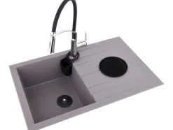 BATERIA ZLEWOZMYWAKOWA Z ELASTYCZNĄ WYLEWKĄ FLEXIBLE 2-BLACK