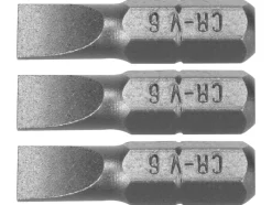 BITY 1/4"X25 MM, 6MM 3 SZT