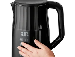 CZAJNIK EL. 1,7L, REGULACJA TEMPERATURY, CZARNY