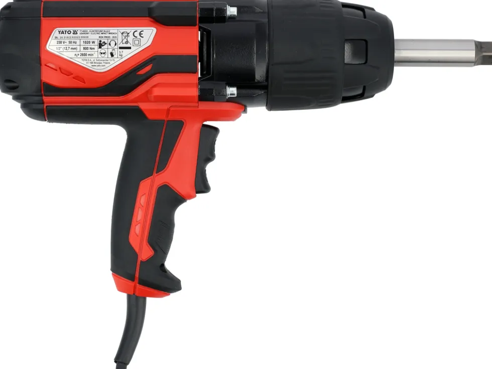 ELEKTRYCZNY KLUCZ UDAROWY 1/2" 1020W/800NM DŁUGIE WRZECIONO
