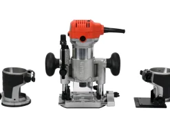 FREZARKA KRAWĘDZIOWA 710W DO LAMINATÓW + SANKI PROWADZĄCE,NA FREZY 6MM I 8MM