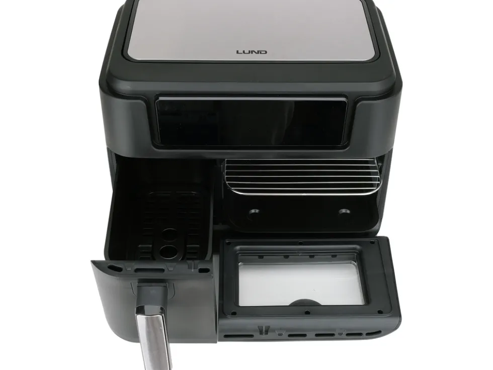 FRYTKOWNICA BEZTŁUSZCZOWA AIR FRYER 2400W 3,5L+7,5L CZARNA