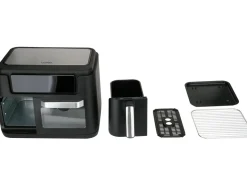 FRYTKOWNICA BEZTŁUSZCZOWA AIR FRYER 2400W 3,5L+7,5L CZARNA