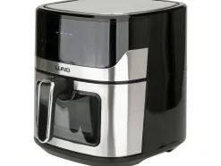 FRYTKOWNICA BEZTŁUSZCZOWA AIR FRYER 1600W 6,5L CZARNA, STAL NIERDZEWNA