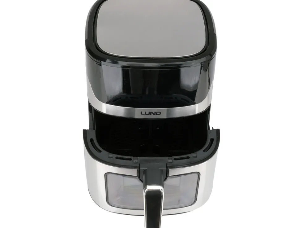 FRYTKOWNICA BEZTŁUSZCZOWA AIR FRYER 1600W 6,5L CZARNA, STAL NIERDZEWNA