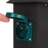 GNIAZDO OGRODOWE SŁUPEK STAL IP44 4X230V