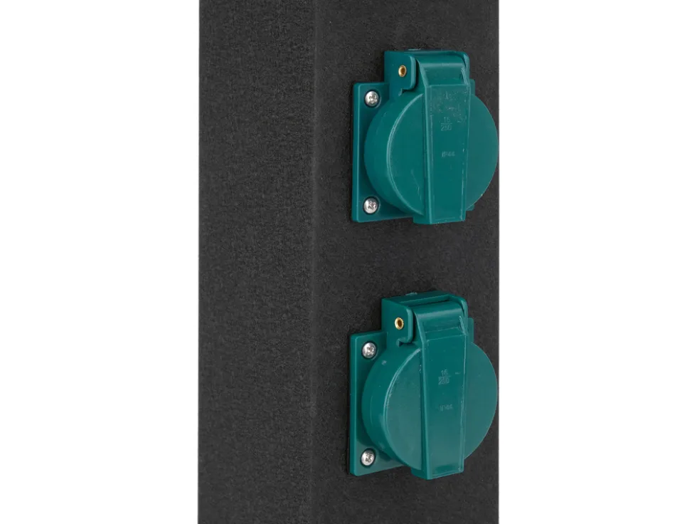 GNIAZDO OGRODOWE SŁUPEK STAL IP44 4X230V