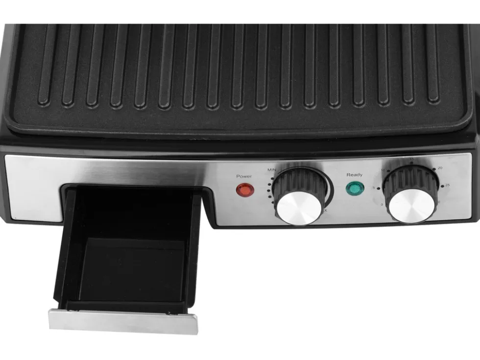 GRILL ELEKTRYCZNY 2000W, 29,5X24CM, TIMER