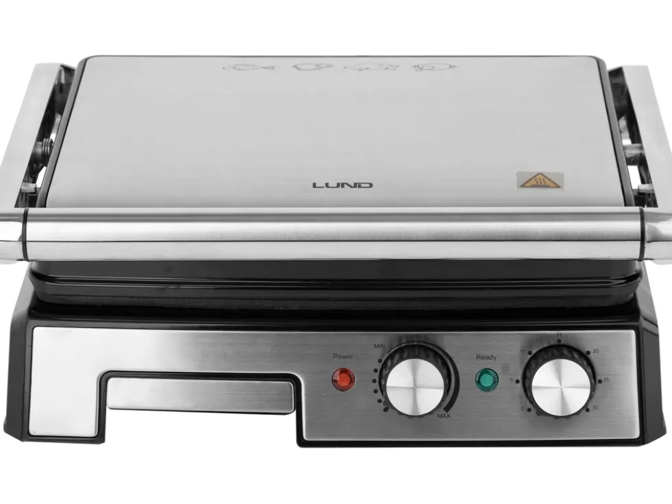 GRILL ELEKTRYCZNY 2000W, 29,5X24CM, TIMER