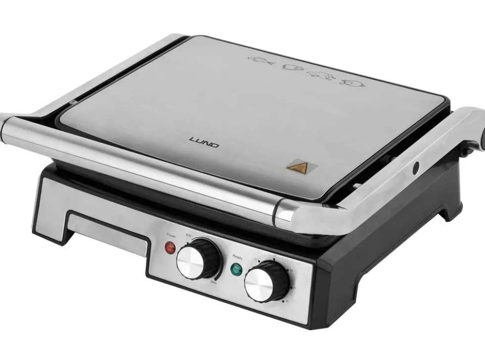 GRILL ELEKTRYCZNY 2000W, 29,5X24CM, TIMER