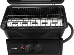 GRILL GAZOWY BAVEN, 2 PALNIKI 5,5KW CZARNY