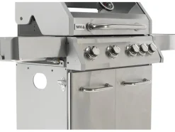 GRILL GAZOWY ITAMI 4+1 STAL NIERDZEWNA 14,2KW, Z SZYBĄ