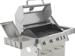 GRILL GAZOWY ITAMI 4+1 STAL NIERDZEWNA 14,2KW, Z SZYBĄ