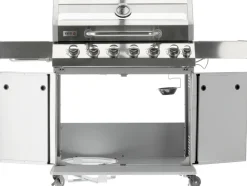 GRILL GAZOWY ITAMI 6+1 STAL NIERDZEWNA 20,5KW, Z SZYBĄ