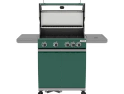 GRILL GAZOWY OKAYA 4+1, 14,2KW, Z SZYBĄ, ZIELONY