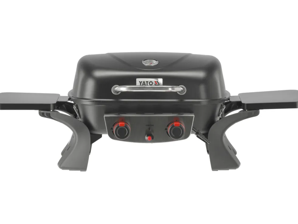 GRILL GAZOWY PRZENOŚNY YAKE, 2 PALNIKI, 5KW YAKE