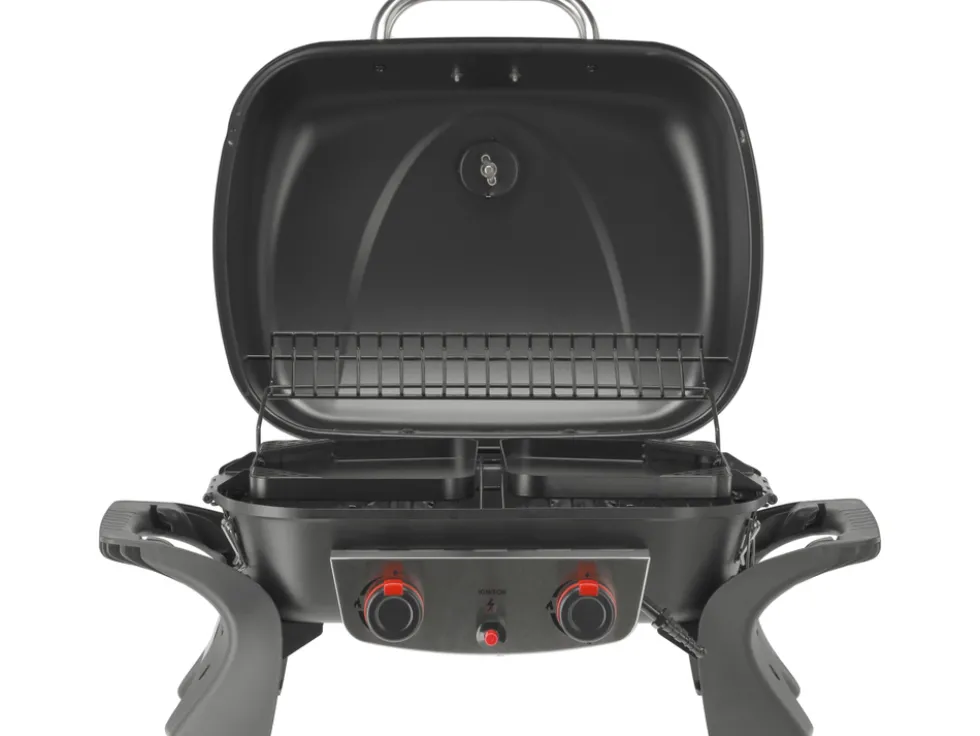 GRILL GAZOWY PRZENOŚNY YAKE, 2 PALNIKI, 5KW YAKE