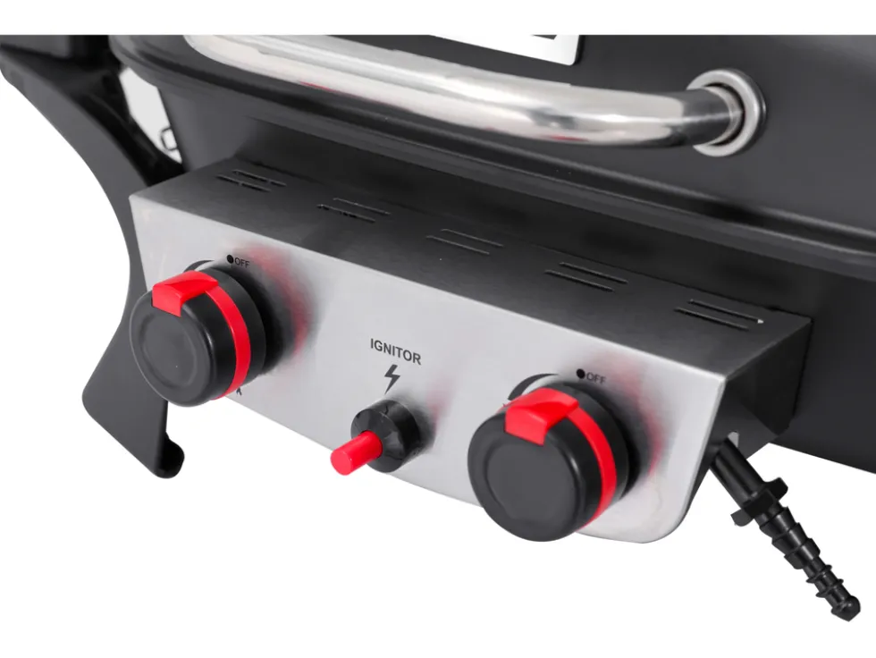 GRILL GAZOWY PRZENOŚNY YAKE, 2 PALNIKI, 5KW YAKE