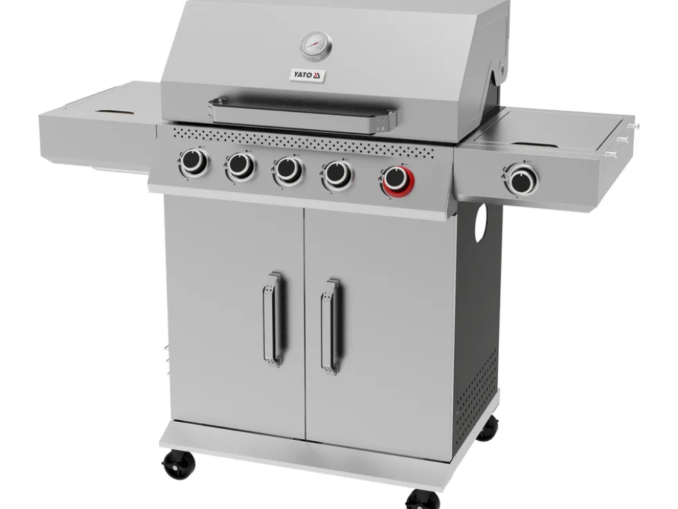 GRILL GAZOWY YAO 5+1 19KW STAL NIERDZEWNA