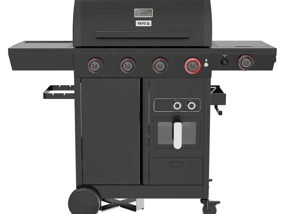 GRILL GAZOWY 4+1 Z FRYTKOWNICĄ BEZTŁUSZCZOWĄ, 16KW