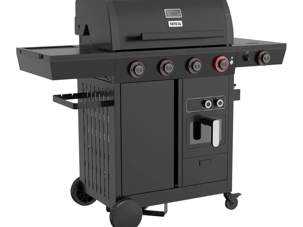 GRILL GAZOWY 4+1 Z FRYTKOWNICĄ BEZTŁUSZCZOWĄ, 16KW