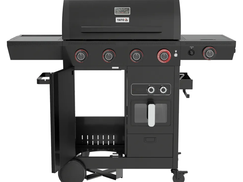 GRILL GAZOWY 4+1 Z FRYTKOWNICĄ BEZTŁUSZCZOWĄ, 16KW