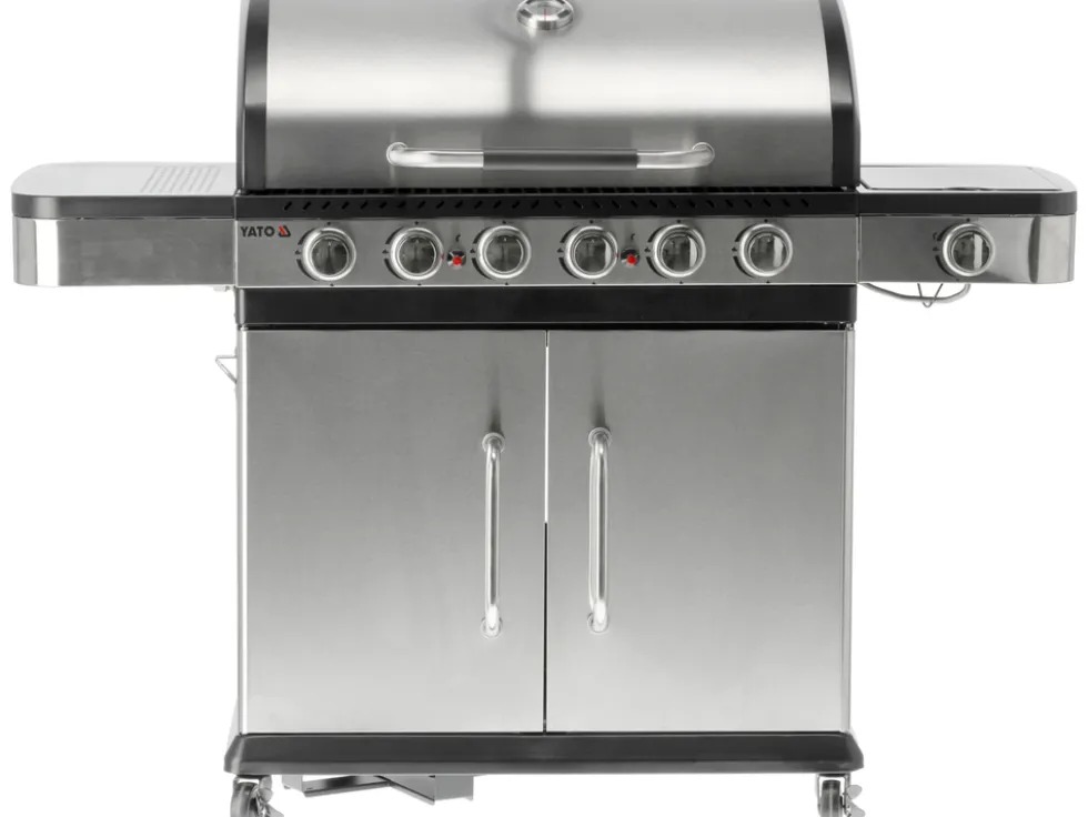 GRILL GAZOWY ZUSHI 6+1 STAL NIERDZEWNA 20,2KW