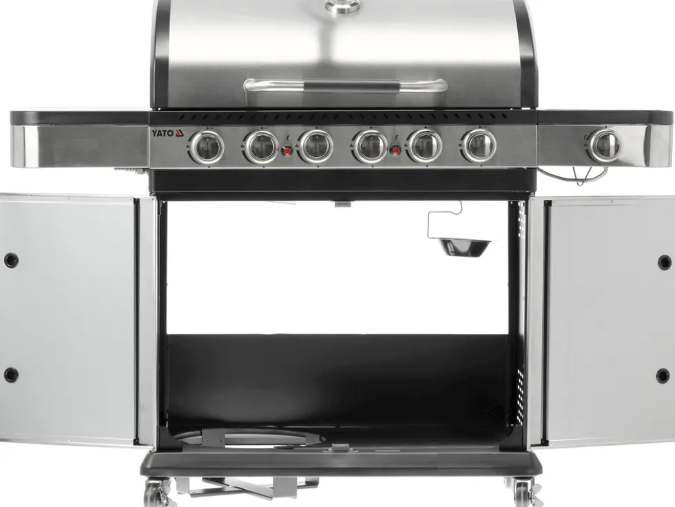 GRILL GAZOWY ZUSHI 6+1 STAL NIERDZEWNA 20,2KW