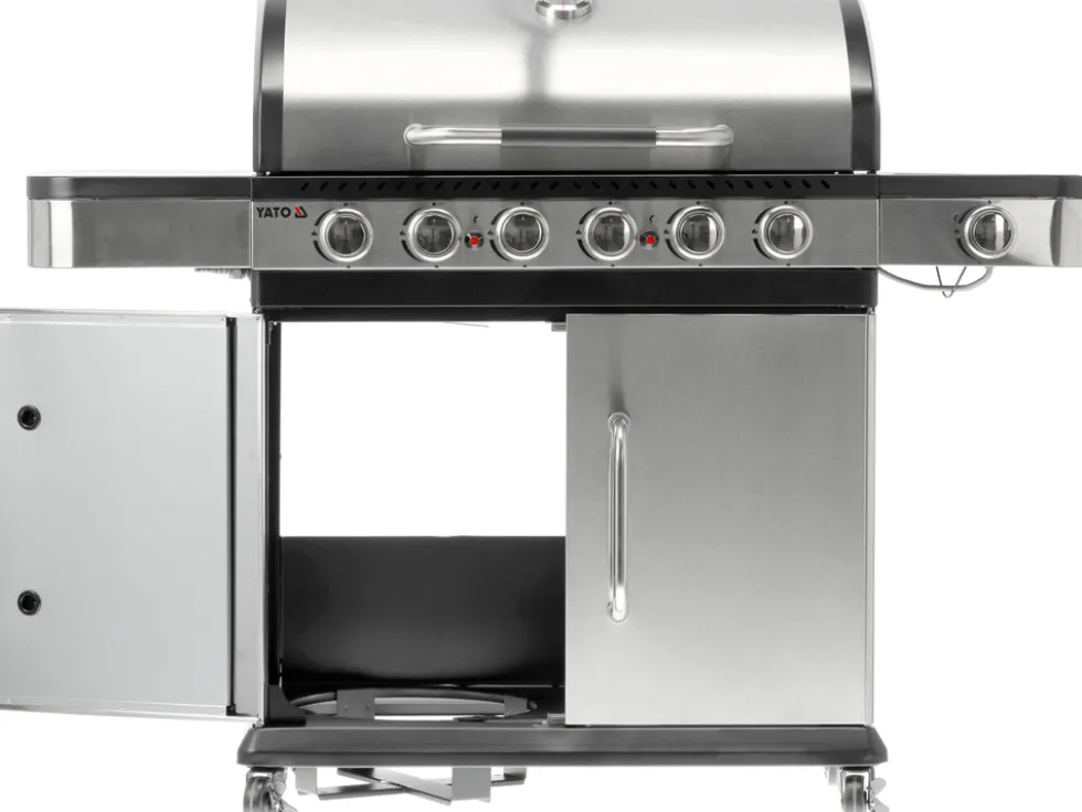 GRILL GAZOWY ZUSHI 6+1 STAL NIERDZEWNA 20,2KW