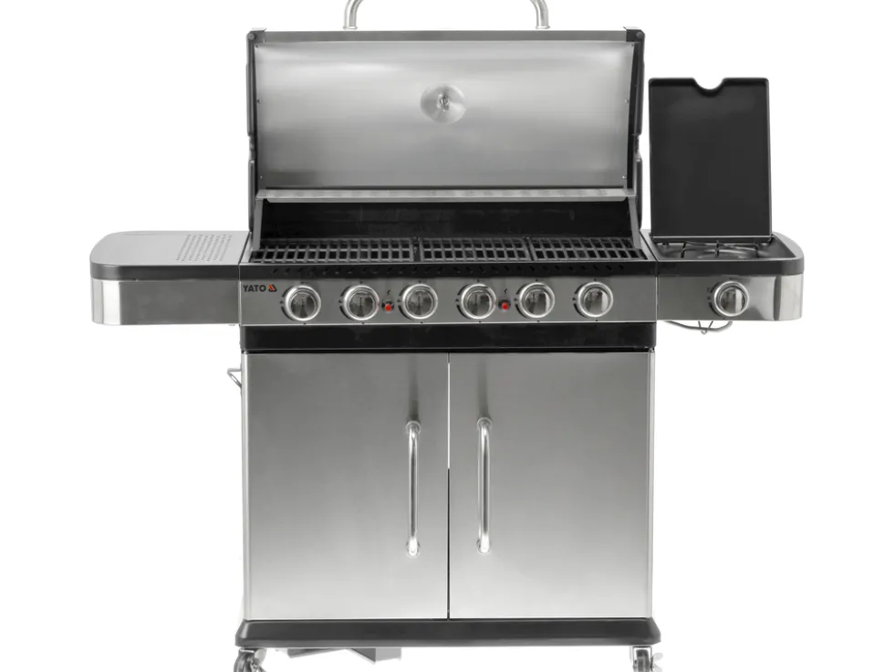 GRILL GAZOWY ZUSHI 6+1 STAL NIERDZEWNA 20,2KW