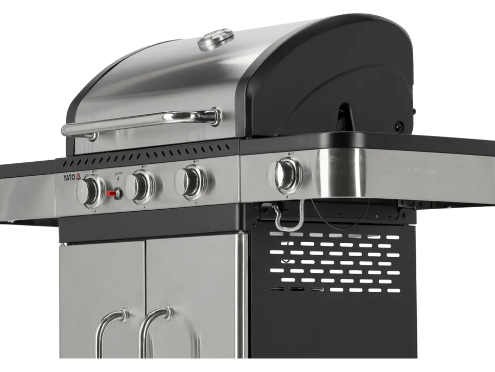 GRILL GAZOWY ZUSHI 3+1, STAL NIERDZEWNA 11,2KW