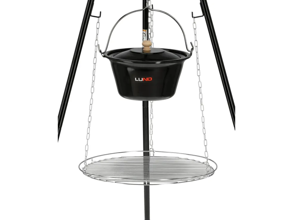 GRILL I MISA WISZĄCE NA TRÓJNOGU 49CM