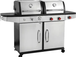 GRILL OTAKE 2W1, GAZOWY + WĘGLOWY, STAL NIERDZEWNA, 8,2KW