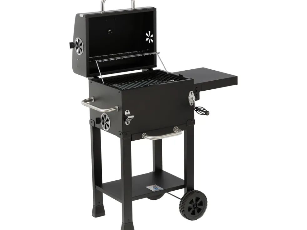 GRILL WĘGLOWY DELUXE, RUSZT 39,5 X 29,5CM