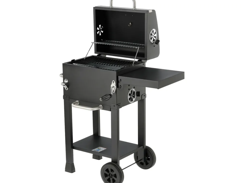 GRILL WĘGLOWY DELUXE, RUSZT 39,5 X 29,5CM