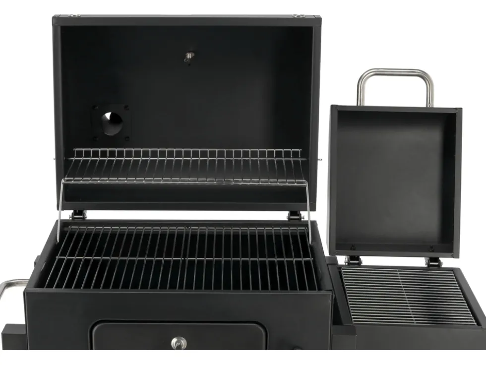 GRILL WĘGLOWY DELUXE Z WĘDZARNIĄ