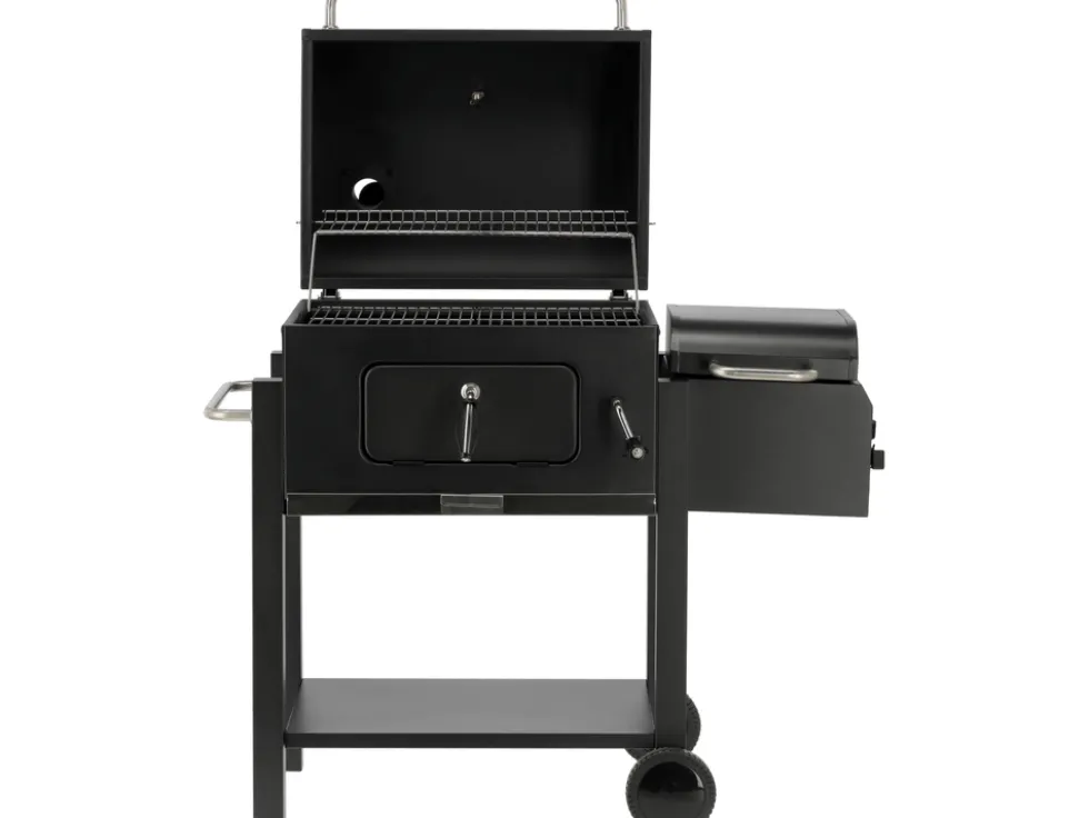 GRILL WĘGLOWY DELUXE Z WĘDZARNIĄ