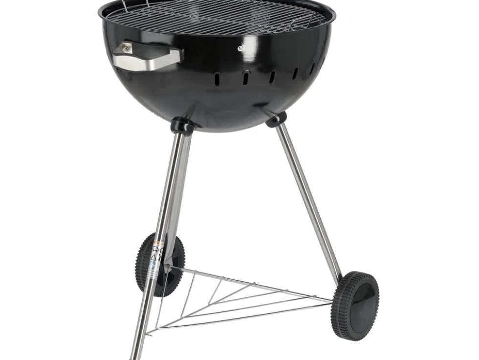 GRILL WĘGLOWY OKRĄGŁY 54CM CZARNY