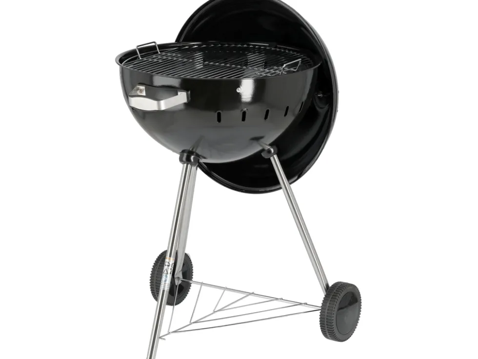 GRILL WĘGLOWY OKRĄGŁY 54CM CZARNY