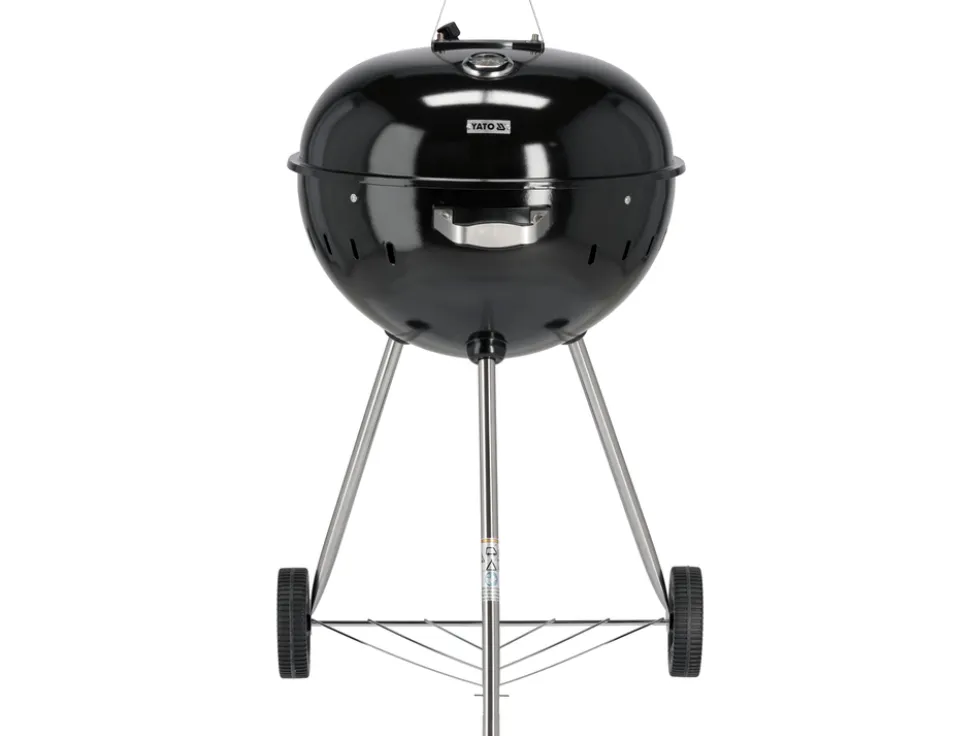 GRILL WĘGLOWY OKRĄGŁY 54CM CZARNY