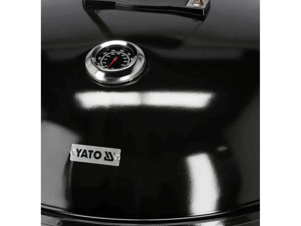 GRILL WĘGLOWY OKRĄGŁY 54CM CZARNY
