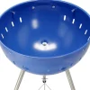 GRILL WĘGLOWY OKRĄGŁY 54CM NIEBIESKI